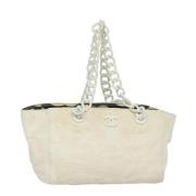 Chanel Vintage Pre-owned Raffia chanel-vskor White, Dam