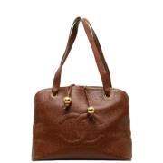 Chanel Vintage Pre-owned Laeder totevskor Brown, Dam