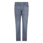 Brioni Lyxiga Grå Jeans Aw24 Gray, Herr