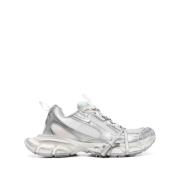 Balenciaga Vita platta skor med plattform White, Herr