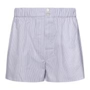 Brioni Vita bomullsboxershorts med mikrostripigt mönster White, Herr