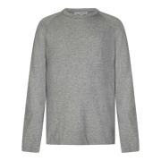 James Perse Grå Crew-neck Sweatshirt Aw24 Gray, Herr