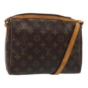 Louis Vuitton Vintage Pre-owned Canvas axelremsvskor Brown, Dam