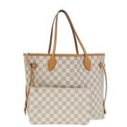 Louis Vuitton Vintage Pre-owned Canvas axelremsvskor White, Dam