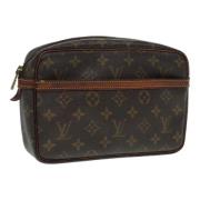 Louis Vuitton Vintage Pre-owned Canvas kuvertvskor Brown, Dam