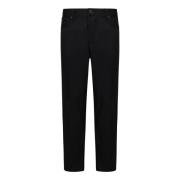 Emporio Armani Svarta Slim-Fit Eagle Plate Jeans Black, Herr