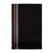 PS By Paul Smith Signatur Randig Kashmir Sjal Black, Herr