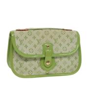 Louis Vuitton Vintage Pre-owned Canvas handvskor Green, Dam