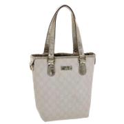 Gucci Vintage Pre-owned Canvas handvskor White, Dam