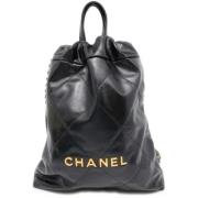 Chanel Vintage Pre-owned Laeder chanel-vskor Black, Dam