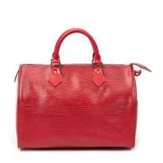 Louis Vuitton Vintage Pre-owned Laeder handvskor Red, Dam