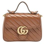 Gucci Vintage Pre-owned Laeder handvskor Brown, Dam