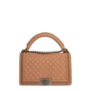 Chanel Vintage Pre-owned Laeder handvskor Beige, Dam