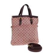 Louis Vuitton Vintage Pre-owned Canvas totevskor Red, Dam