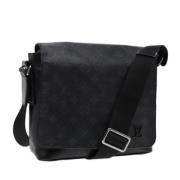 Louis Vuitton Vintage Pre-owned Canvas axelremsvskor Black, Dam