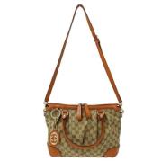 Gucci Vintage Pre-owned Canvas gucci-vskor Beige, Dam