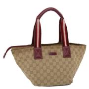 Gucci Vintage Pre-owned Canvas handvskor Beige, Dam