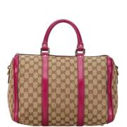 Gucci Vintage Pre-owned Canvas gucci-vskor Beige, Dam