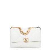 Chanel Vintage Pre-owned Laeder chanel-vskor White, Dam