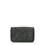 Chanel Vintage Pre-owned Laeder chanel-vskor Gray, Dam