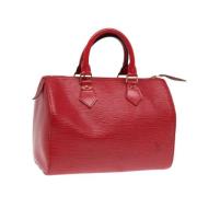 Louis Vuitton Vintage Pre-owned Laeder handvskor Red, Dam