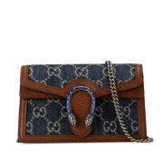 Gucci Vintage Pre-owned Canvas crossbodyvskor Blue, Dam