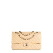 Chanel Vintage Pre-owned Laeder chanel-vskor Beige, Dam