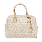 Michael Kors Pre-owned Pre-owned Canvas handvskor White, Dam