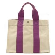 Hermès Vintage Pre-owned Canvas handvskor White, Dam