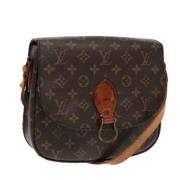 Louis Vuitton Vintage Pre-owned Canvas axelremsvskor Brown, Dam