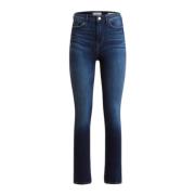 Guess Skinny Denim Blå Jeans med Logotyp Patch Blue, Dam