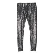 Isabel Marant Paljettdekorerade svarta leggings Black, Dam