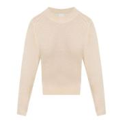 Isabel Marant Beige Lusia Crew Neck Sweater Beige, Dam