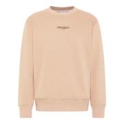 Carlo Colucci Avslappnad Stil Sweatshirt Beige, Herr