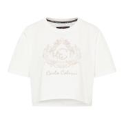 Carlo Colucci Unikt Cropped Oversize T-Shirt White, Dam