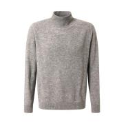 Baldessarini Grå Ull Cashmere Tröja med Hög Krage Gray, Herr