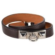 Hermès Vintage Pre-owned Laeder armband Brown, Dam