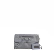 Balenciaga Vintage Pre-owned Laeder balenciaga-vskor Gray, Dam