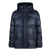 Woolrich Nylon dunjacka med huva Blue, Herr