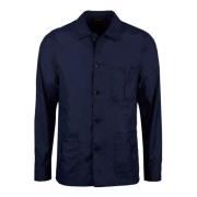 Stenströms Nylon Overshirt Navy Lätt och Snygg Blue, Herr