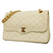 Chanel Vintage Pre-owned Laeder chanel-vskor White, Dam