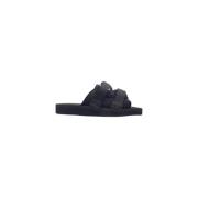 Moncler Svarta Slide Sandaler Black, Herr