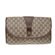 Gucci Vintage Pre-owned Canvas gucci-vskor Brown, Dam