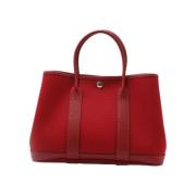 Hermès Vintage Pre-owned Canvas totevskor Red, Dam