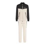 Emporio Armani EA7 Beige och Svart Bomulls Tracksuit Set Beige, Herr