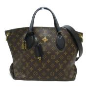 Louis Vuitton Vintage Pre-owned Tyg axelremsvskor Brown, Dam