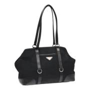 Prada Vintage Pre-owned Nylon prada-vskor Black, Dam