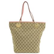 Gucci Vintage Pre-owned Canvas gucci-vskor Beige, Dam