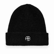 Anine Bing Lyxig Alpacka Ull Blandning Beanie Black, Dam