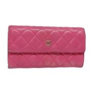 Chanel Vintage Pre-owned Laeder plnbcker Pink, Dam